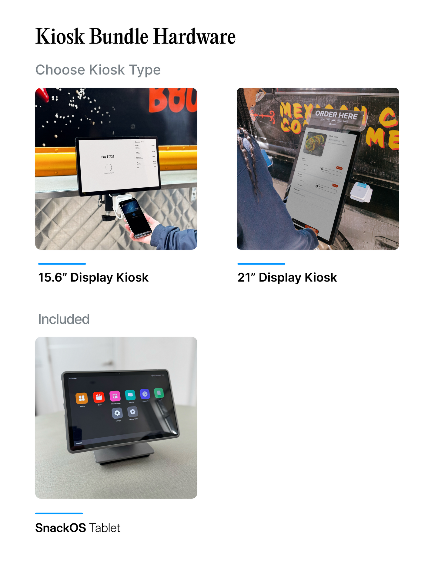 Food Truck Kiosk Bundle