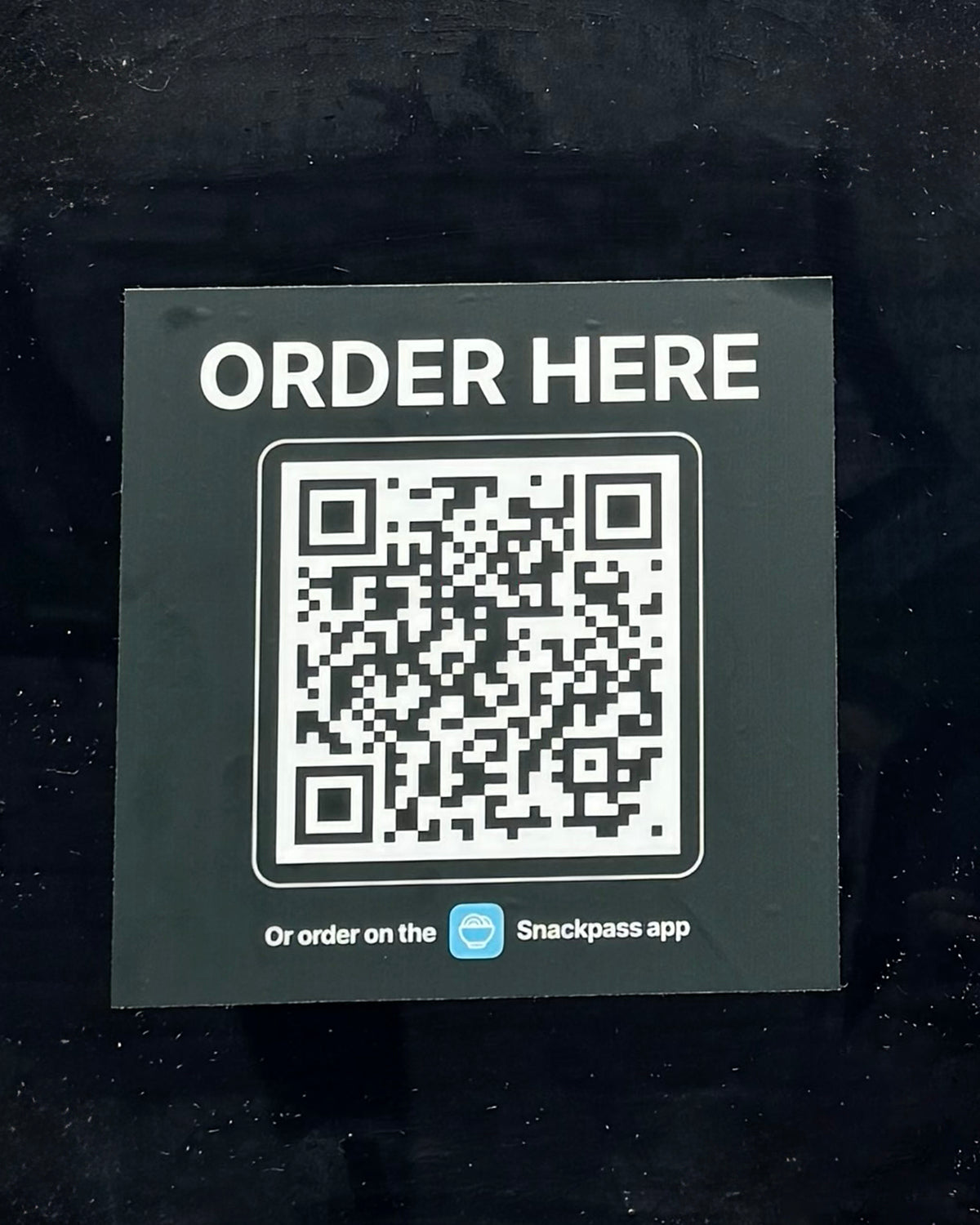 QR Code Order Here Sticker