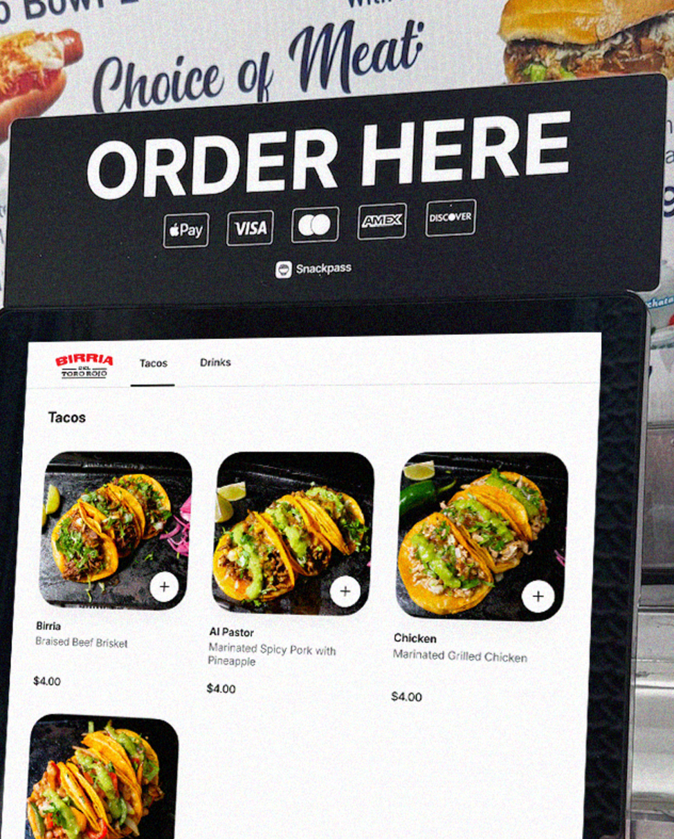 Order Here Kiosk Sign