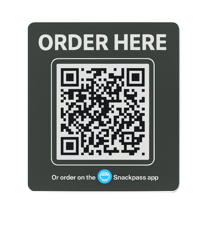 QR Code Order Here Sticker
