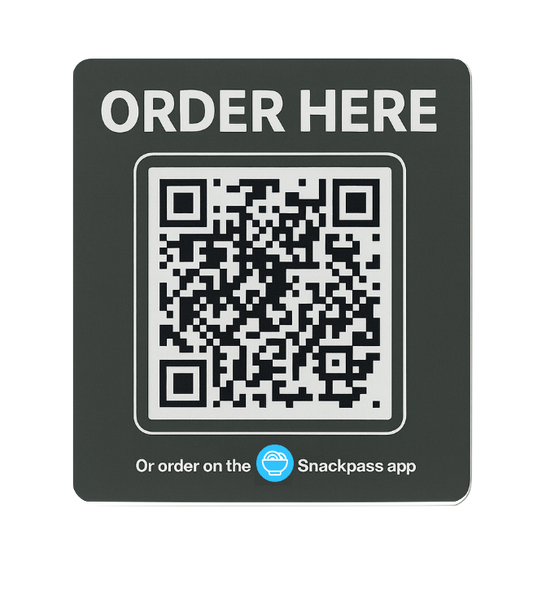 QR Code Order Here Sticker