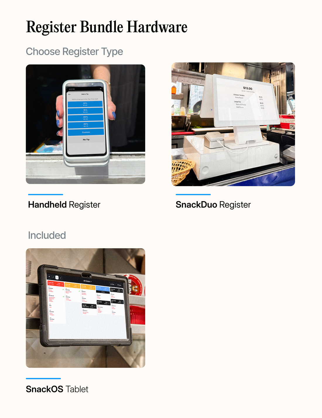 Register Food Store Food Truck Register Bundle – Snackpass
